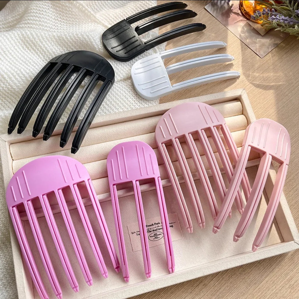 Wind-Sculpting Comb Pad Root-Lifting Hair Clips