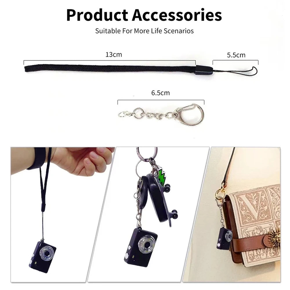 Digital Camera with Small Screen Bodycam Compact Portable Retro