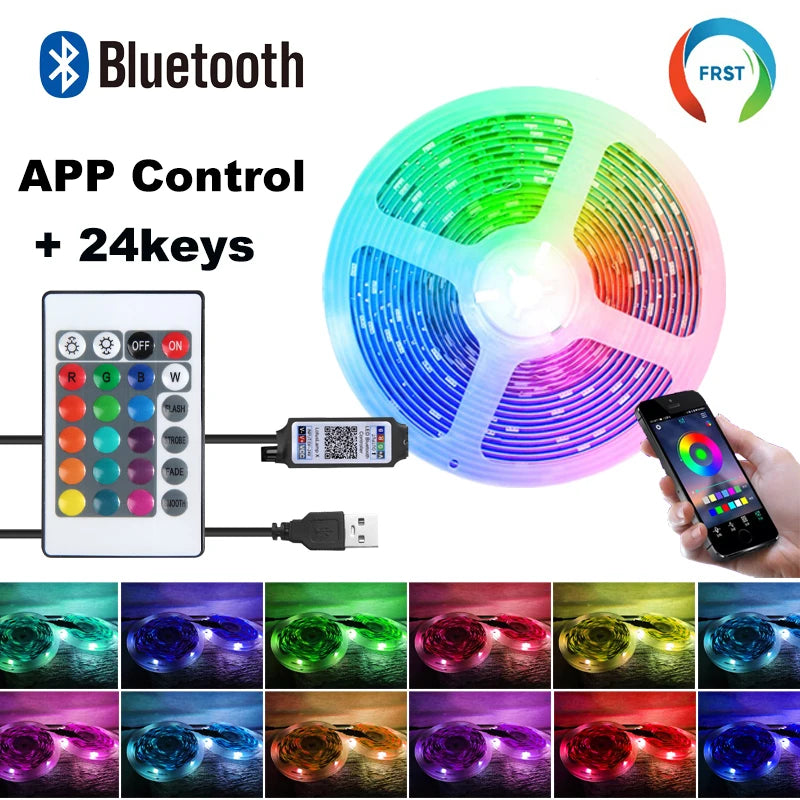 LED Strip Bluetooth Tape Decor PC TV backlight Neon LED Lighting