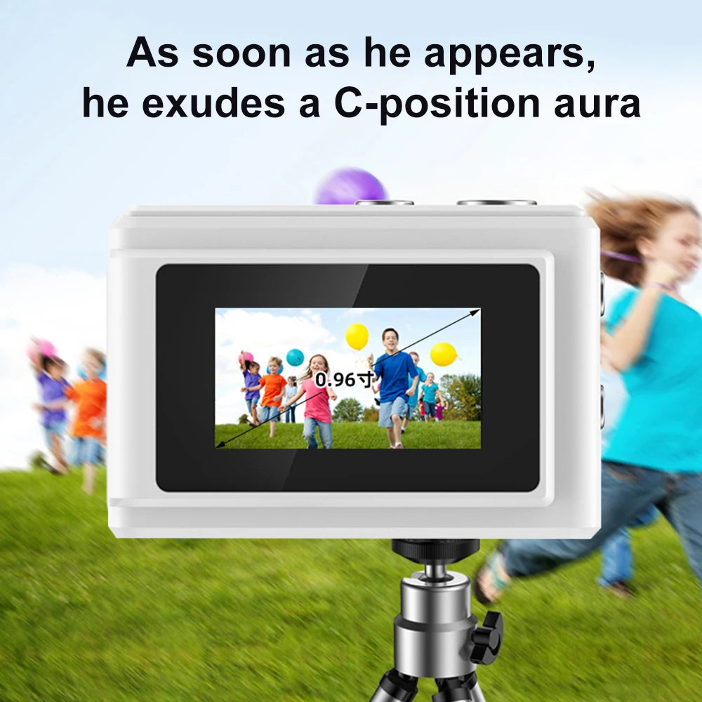 Digital Camera with Small Screen Bodycam Compact Portable Retro