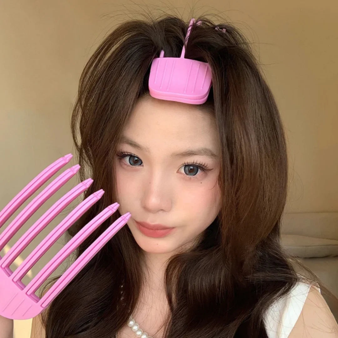 Wind-Sculpting Comb Pad Root-Lifting Hair Clips