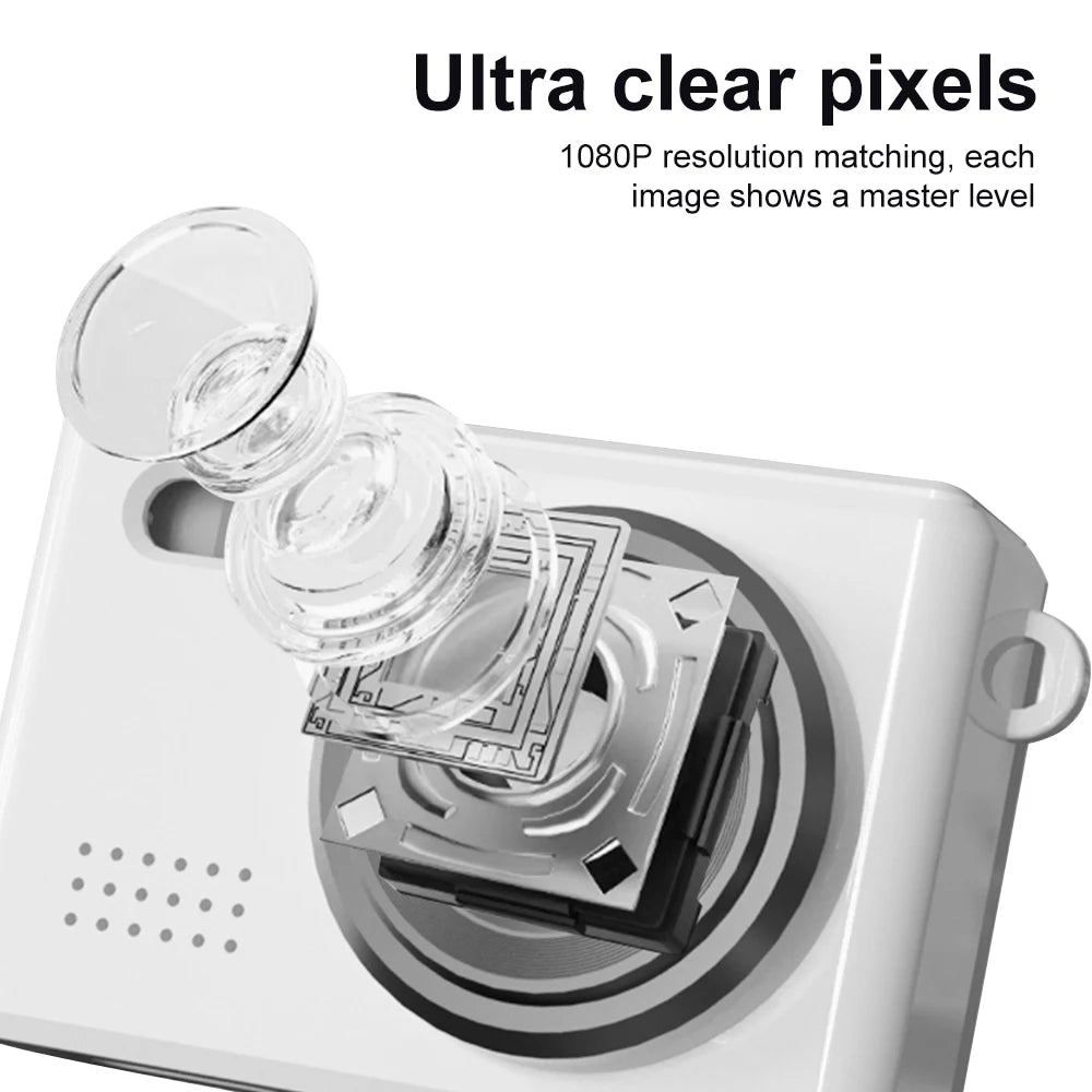 Digital Camera with Small Screen Bodycam Compact Portable Retro