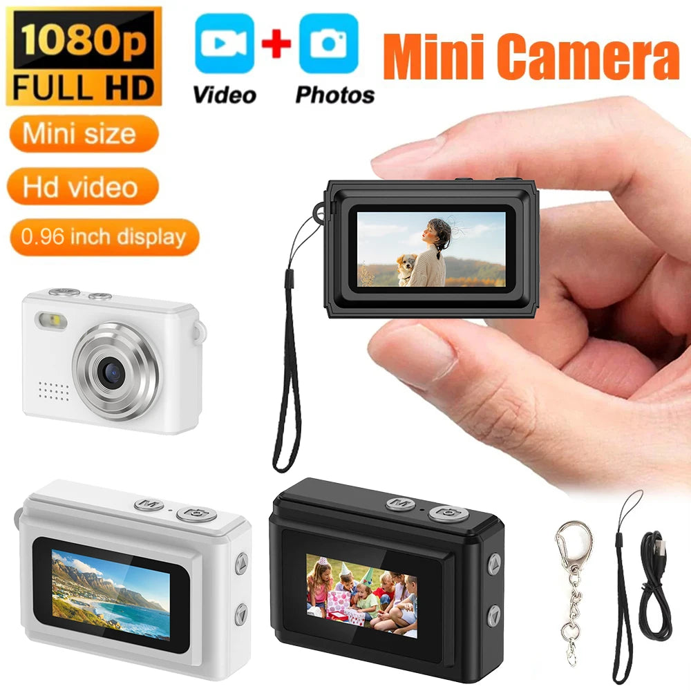 Digital Camera with Small Screen Bodycam Compact Portable Retro