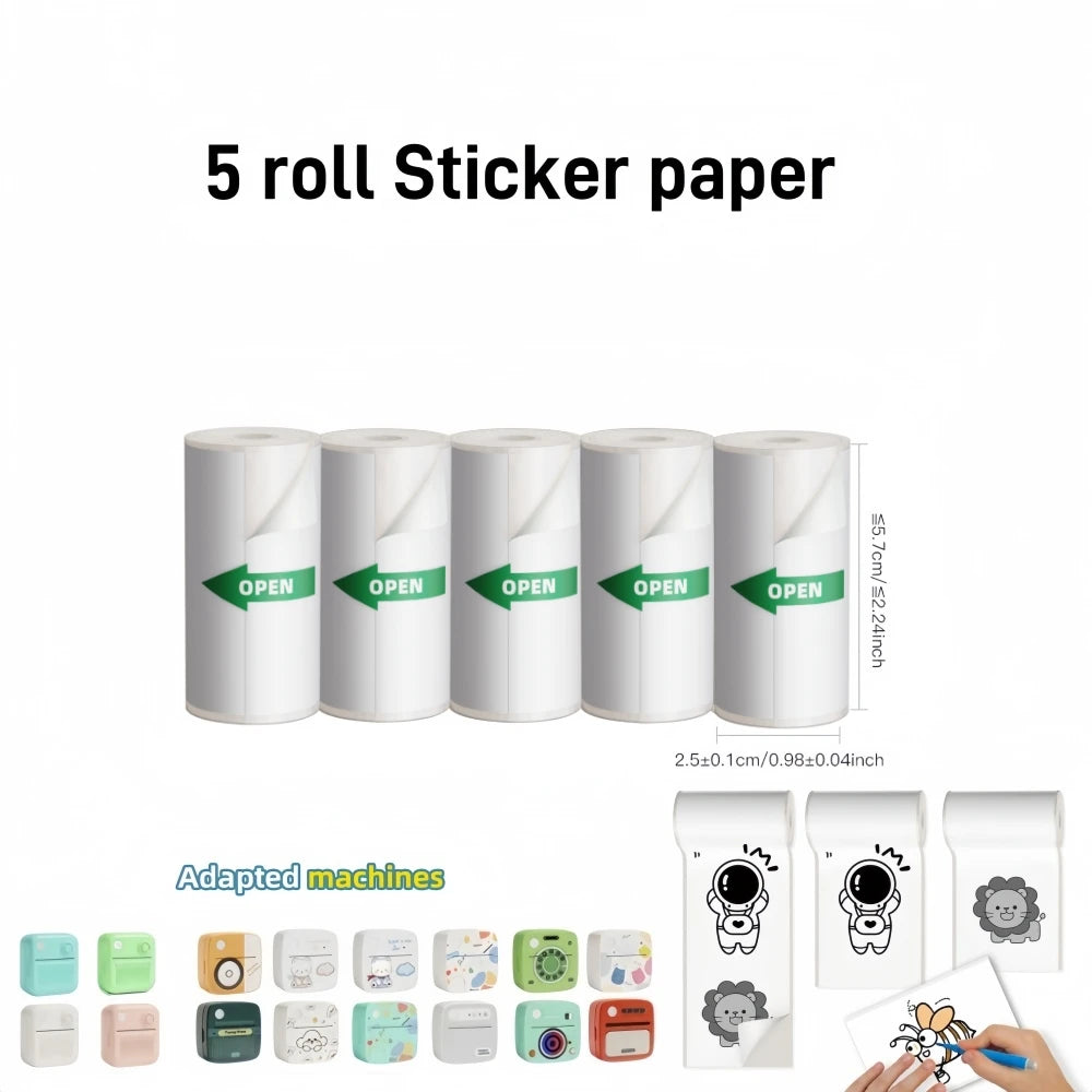 Instant Label Maker Inkless Sticker Printer Photo Printing