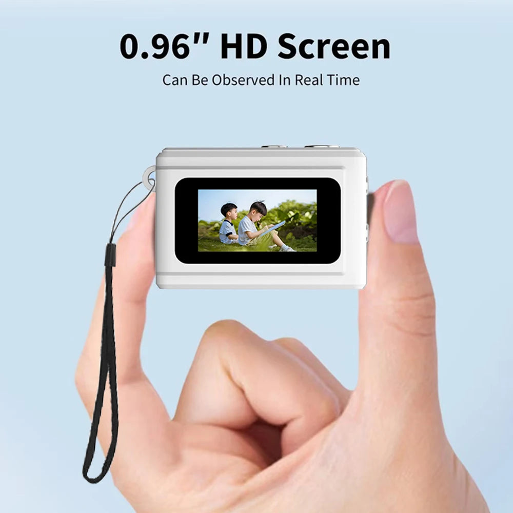 Digital Camera with Small Screen Bodycam Compact Portable Retro