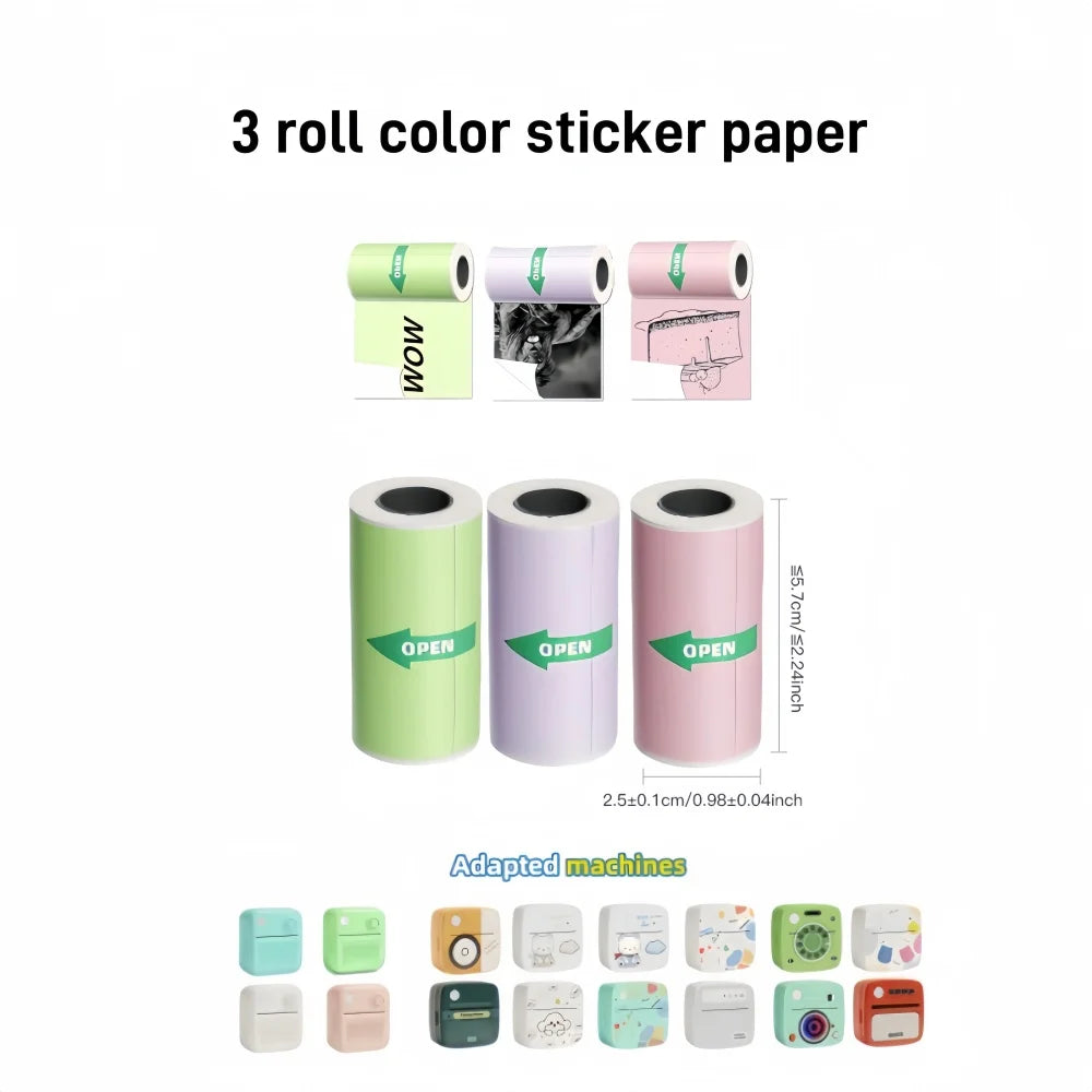 Instant Label Maker Inkless Sticker Printer Photo Printing