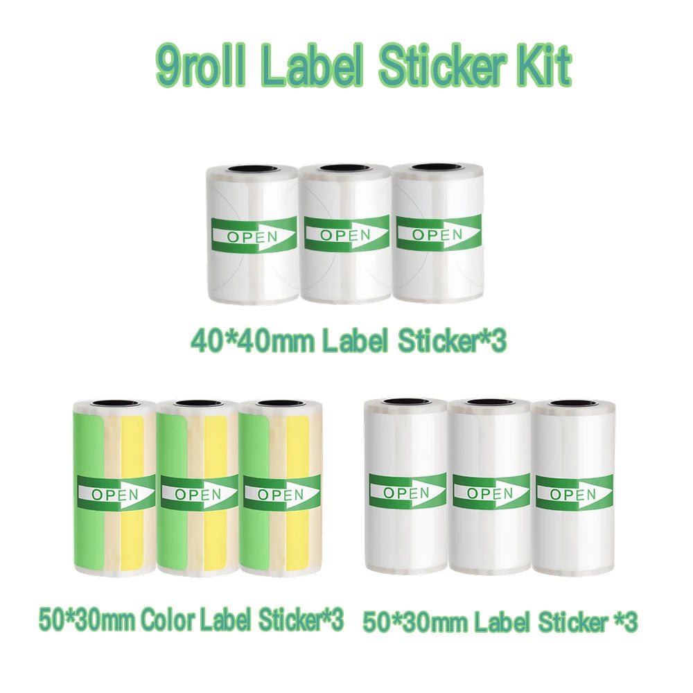 Instant Label Maker Inkless Sticker Printer Photo Printing