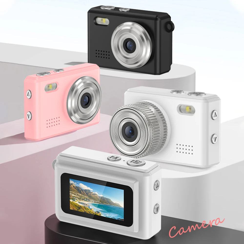 Digital Camera with Small Screen Bodycam Compact Portable Retro