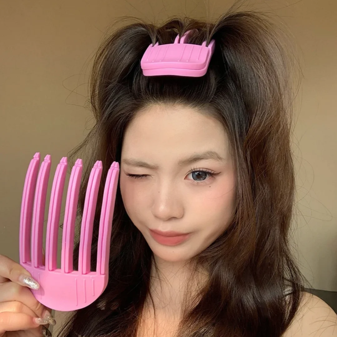Wind-Sculpting Comb Pad Root-Lifting Hair Clips