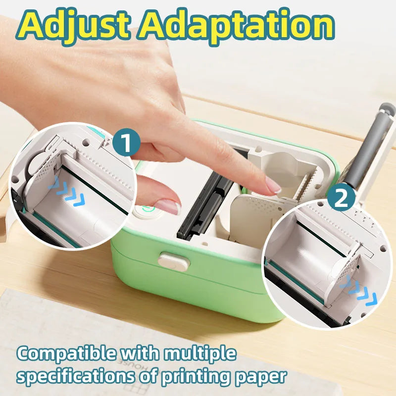 Instant Label Maker Inkless Sticker Printer Photo Printing