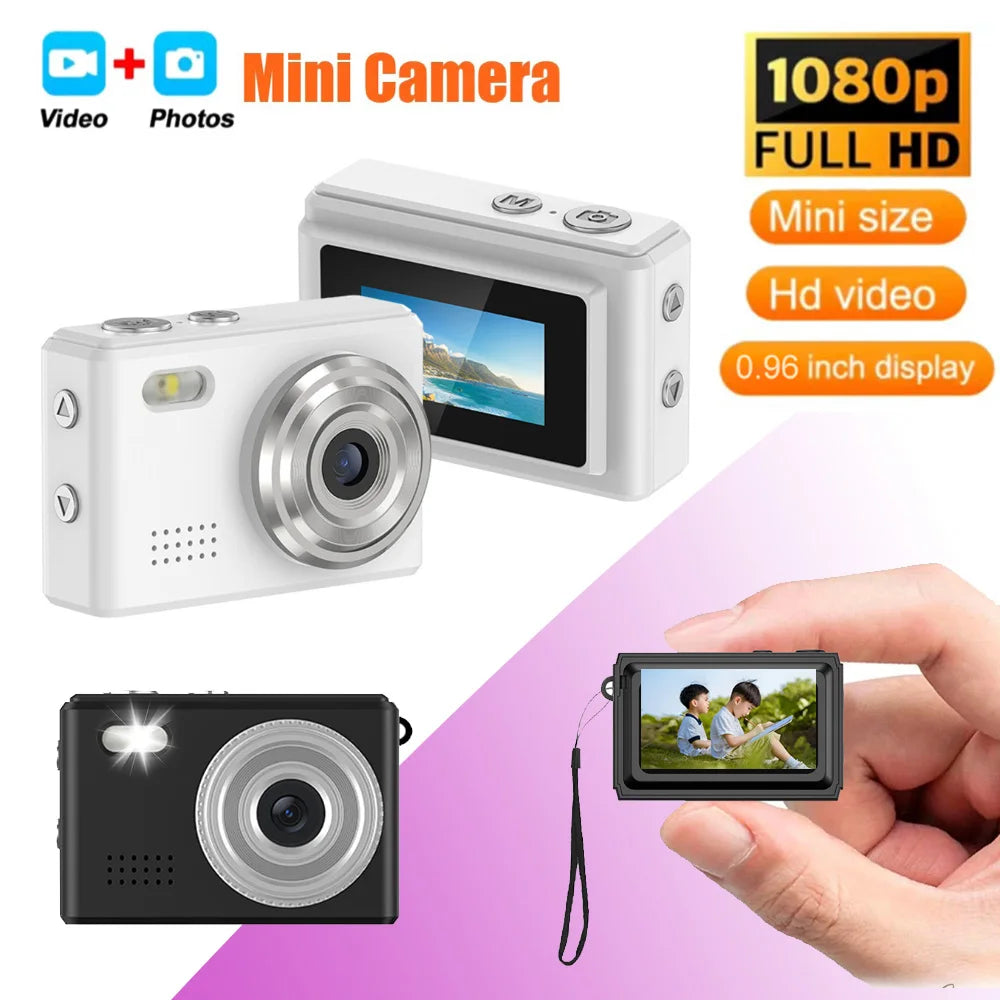 Digital Camera with Small Screen Bodycam Compact Portable Retro